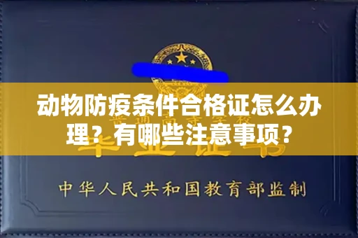 全国动物防疫条件合格证怎么办理?有哪些注意事项?